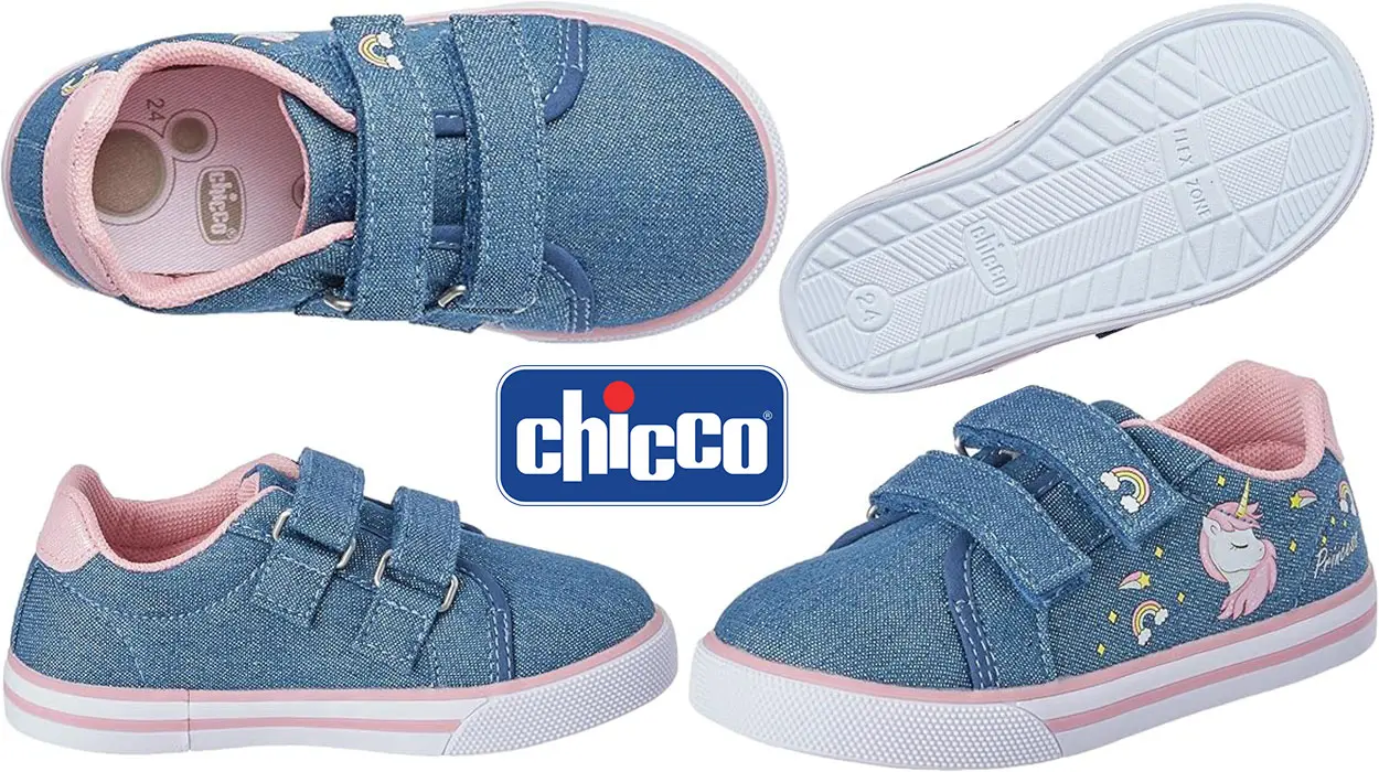 Chollo Zapatillas infantiles Chicco Princess Unicornio con doble velcro por sólo 12,32€ (-51%)