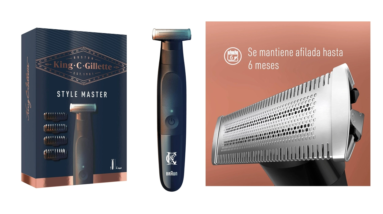 Chollo King C. Gillette Style Master para barba y pelo con hoja 4D por sólo 18,99€ (-58%)