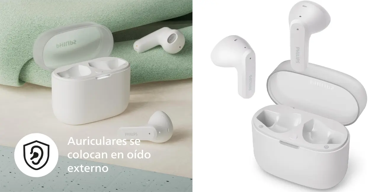 Chollo Auriculares inalámbricos Philips TAT2139WT por sólo 20,48€ (-41%)