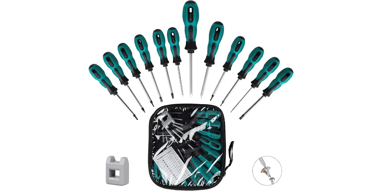 Chollo Set de 12 destornilladores SUPAWAY por sólo 11,13€ (34% de descuento)