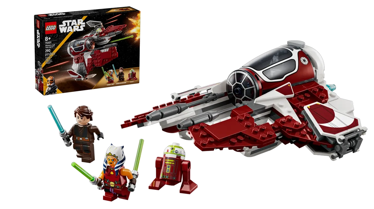 Chollo Set LEGO Star Wars Interceptor Jedi de Ahsoka 75401 por sólo 33,74€ con envío gratis (-25%)