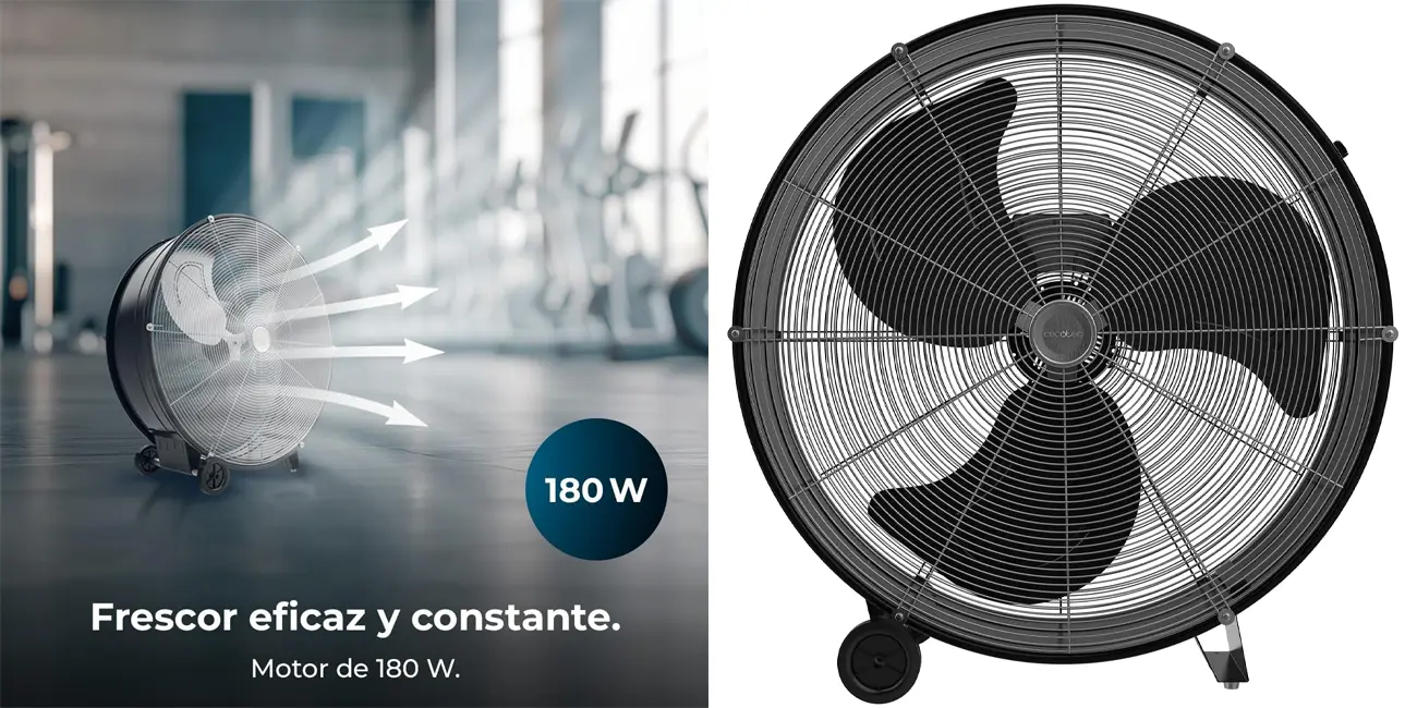 Chollo Ventilador de suelo Cecotec Proindustry 2400 de 180W por sólo 79,90€ con envío gratis (-64%)