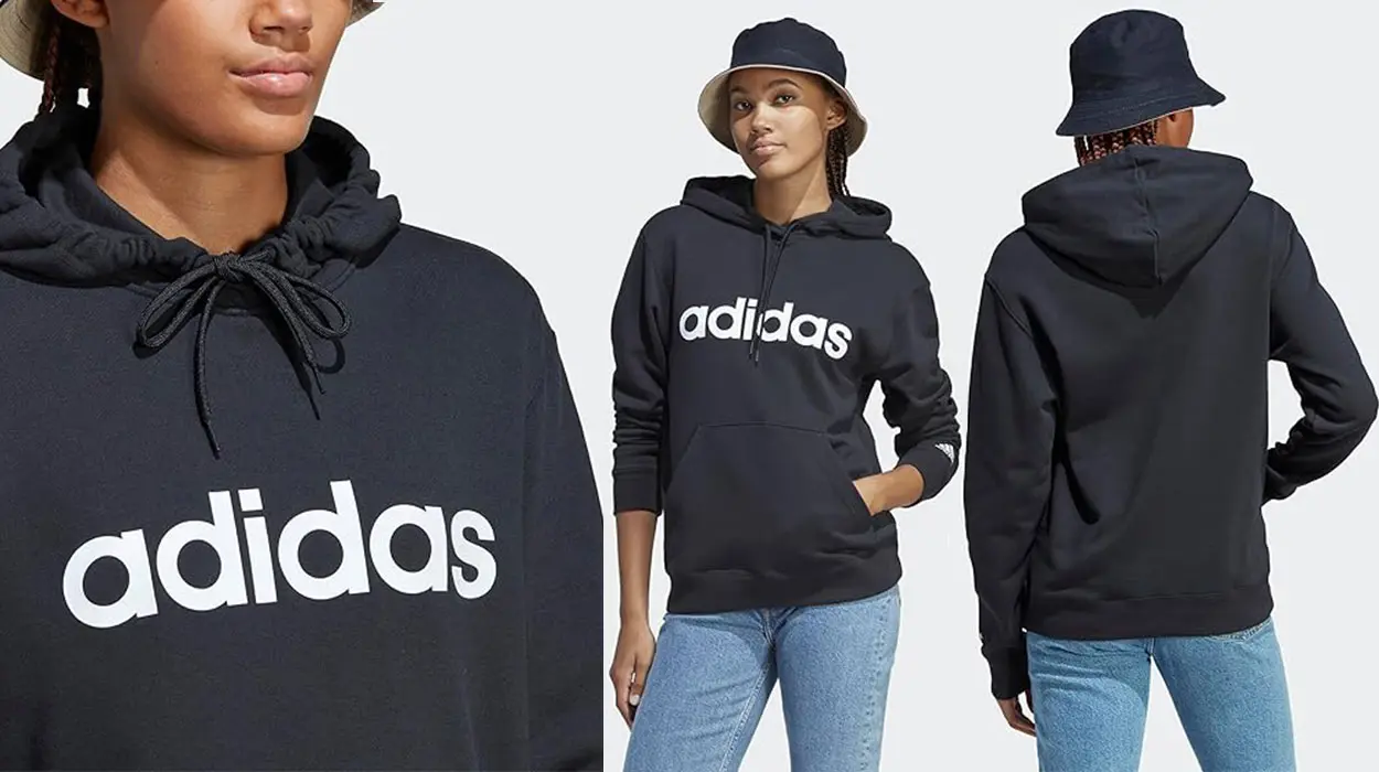 Chollo Sudadera Adidas Essentials Linear con capucha para mujer por sólo 19,95€ (-64%)