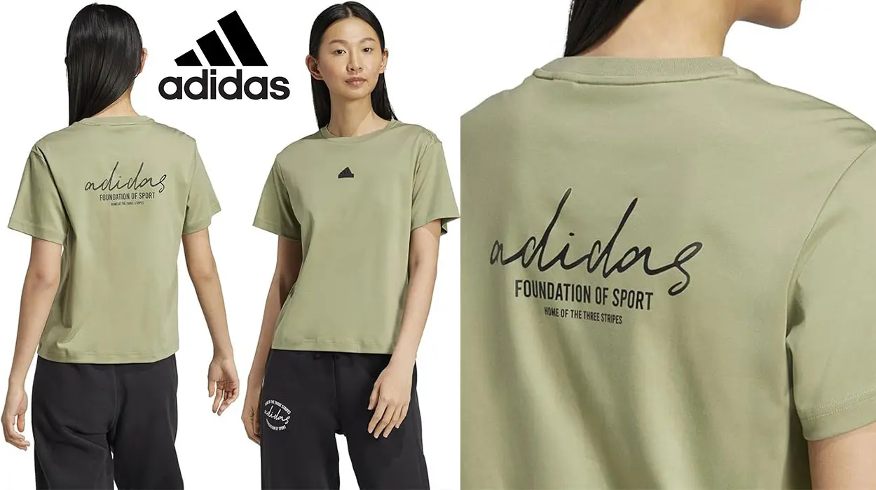 Chollo Camiseta Adidas Signature Graphic Print para mujer por sólo 14€ (-60%)