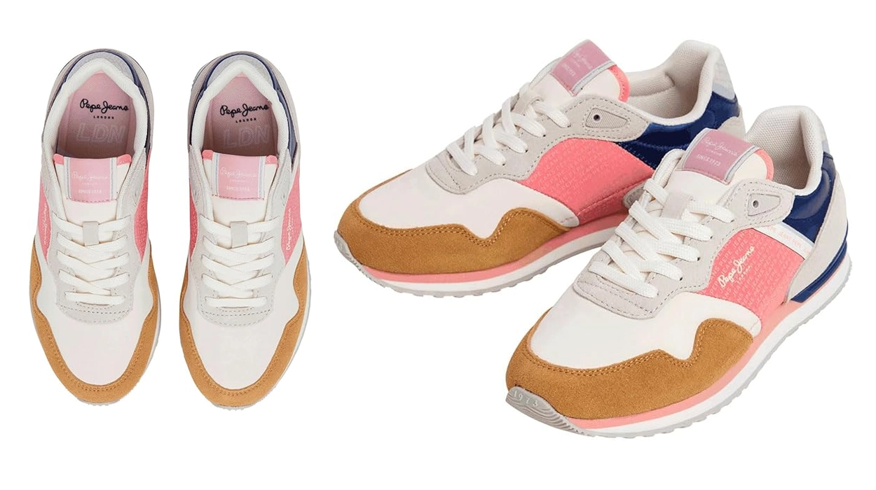 Estas zapatillas Pepe Jeans para mujer alegran cualquier look y hoy puedes cazar un par con un 65% de descuento