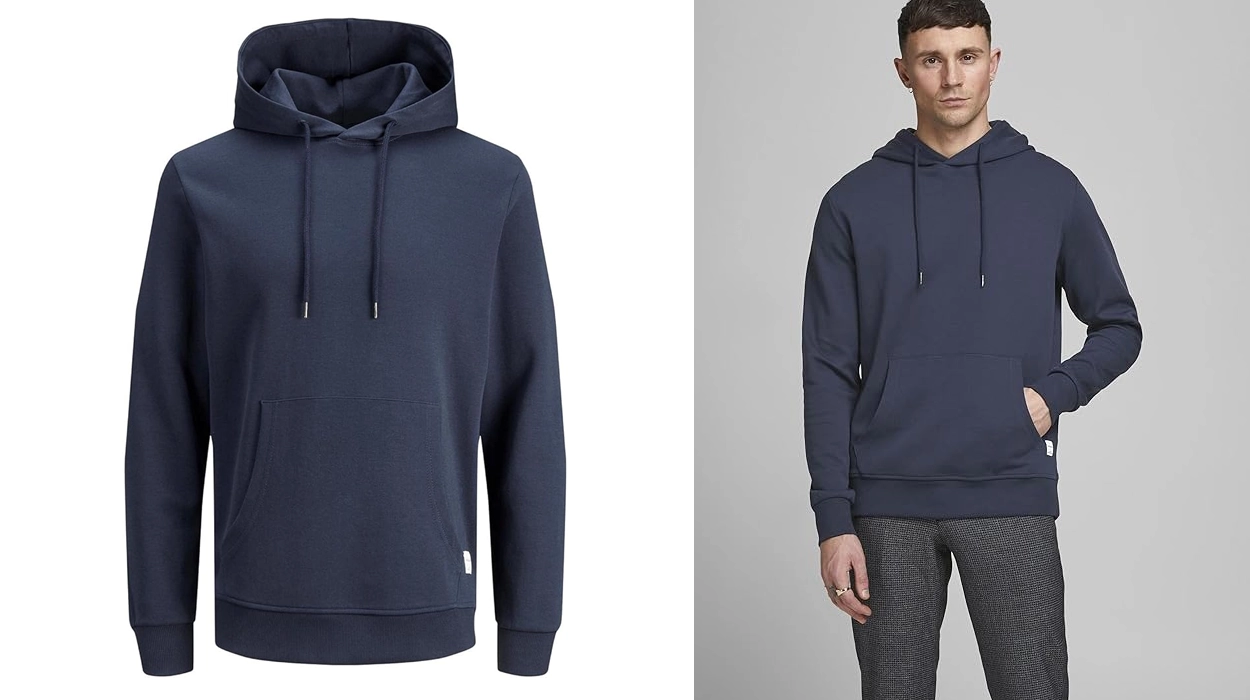 Hazte ya con esta sudadera básica Jack & Jones a un precio muy económico ¡Te va a gustar!