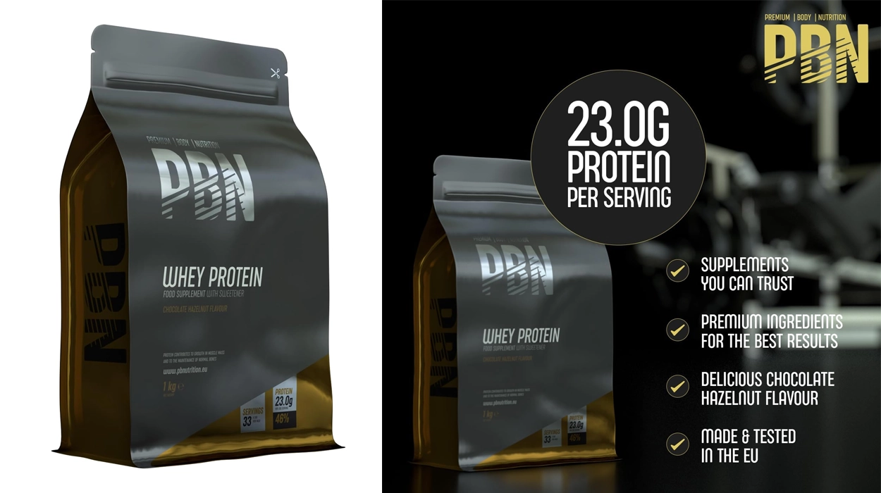 Chollo Proteína de suero de leche en polvo Premium Body Nutrition de 1 kg sabor chocolate por sólo 16,50€ (-12%)