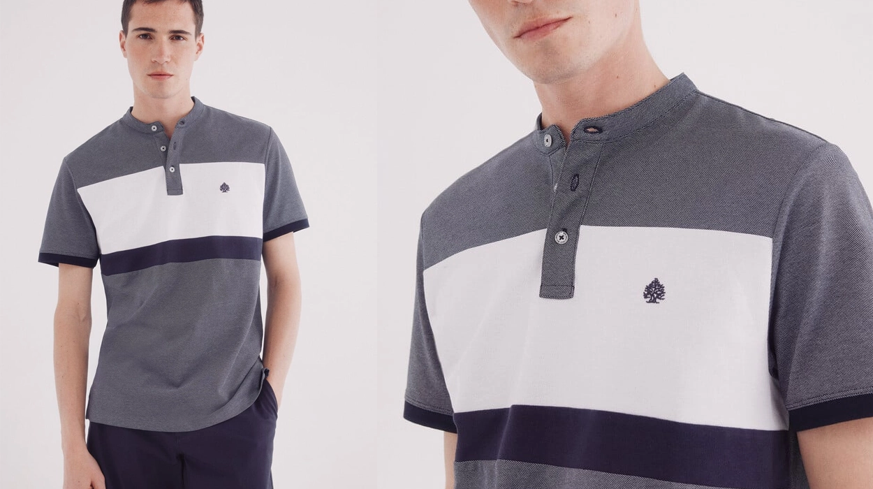 Chollazo Polo de piqué Springfield Mao Oxford para hombre por sólo 9,99€ (-67%)