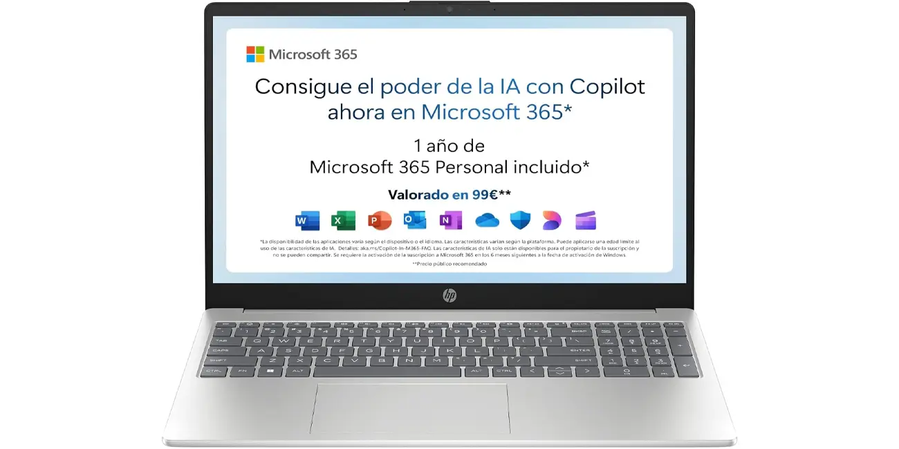 Chollo Portátil HP 15-fd0186ns FHD por 15.6″ por sólo 229,99€ con envío gratis (-34%)