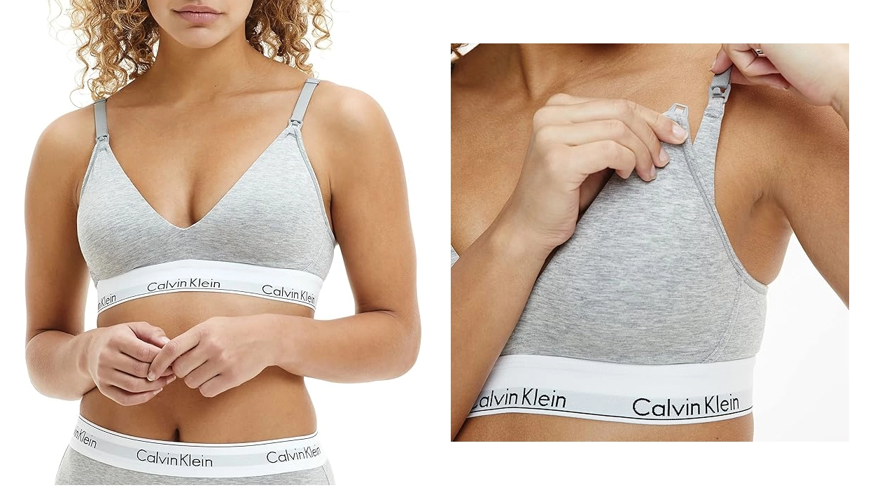 Chollo Sujetador de lactancia Calvin Klein Maternity Bra sin aros por sólo 19,95€ (-50%)