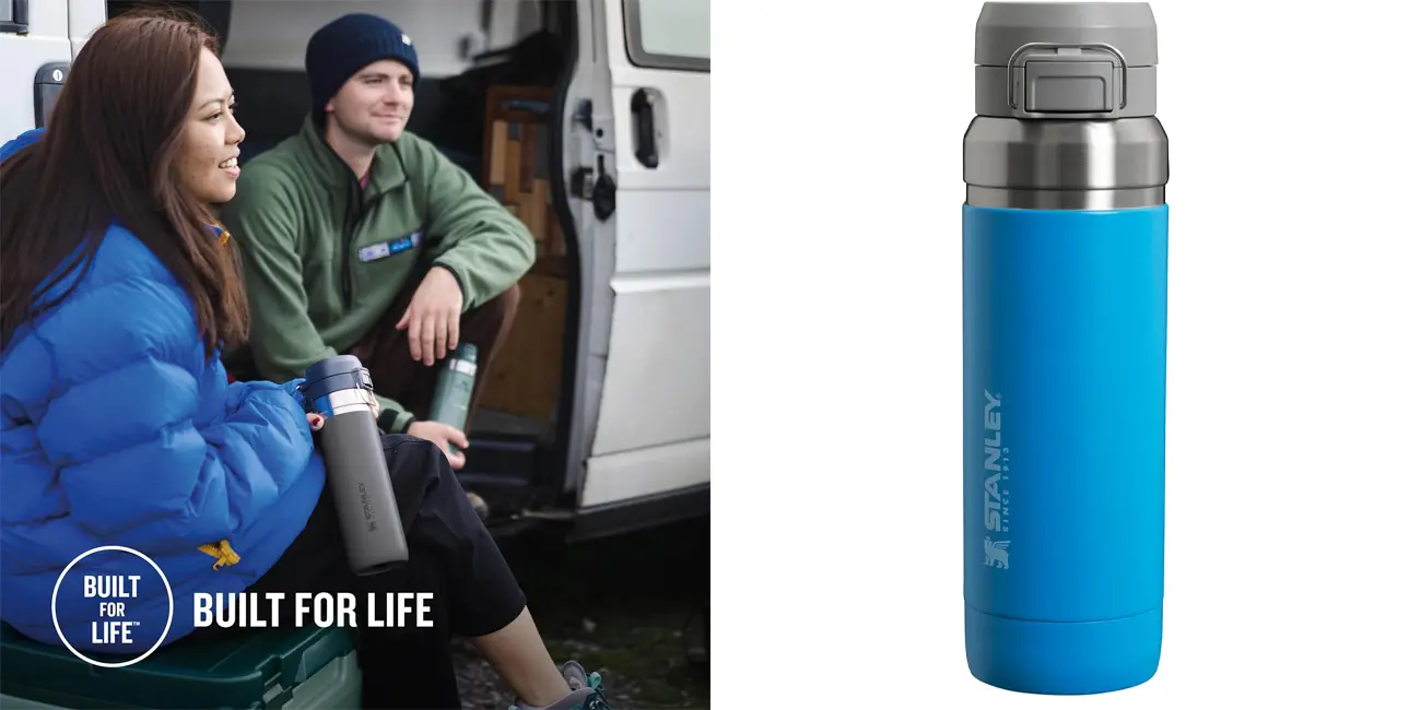 Chollo Botella de acero inoxidable Stanley Quick Flip de 1.06L por sólo 24€ (-40%)