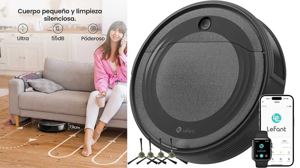 Chollo Robot aspirador LEFANT M310 de 4.500 Pa por sólo 99,99€ con envío gratis (-67%)