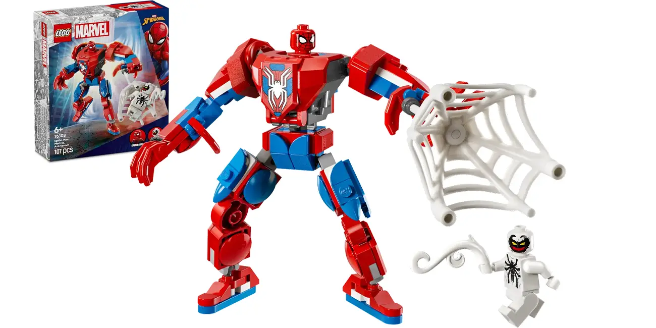 Chollo LEGO Marvel – Armadura Robótica de Spider-Man vs. el Anti-Venom por sólo 9,74€ con cupón (-35%)