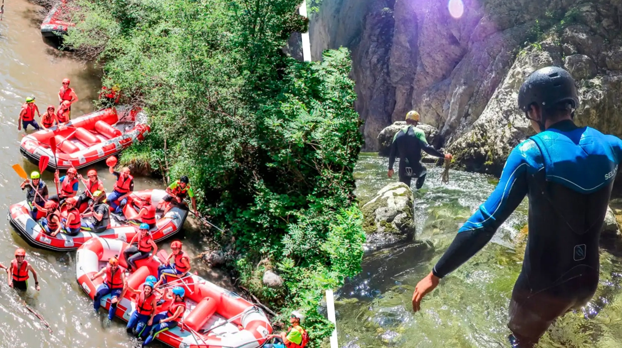 Pirineos Verano 2025: Hotel 3* + desayuno con rafting o barranquismo desde sólo 61€ por persona