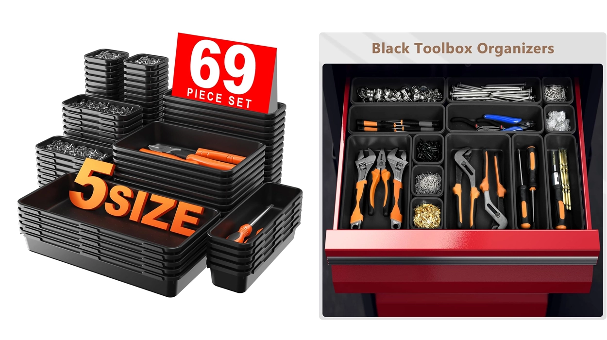 Chollo Pack de 69 organizadores divisores para cajones por sólo 24,79€ (-29%)
