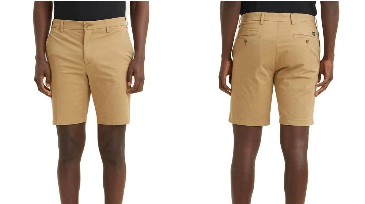 Comodidad suprema con estos pantalones cortos Dockers Flex a un precio espectacular