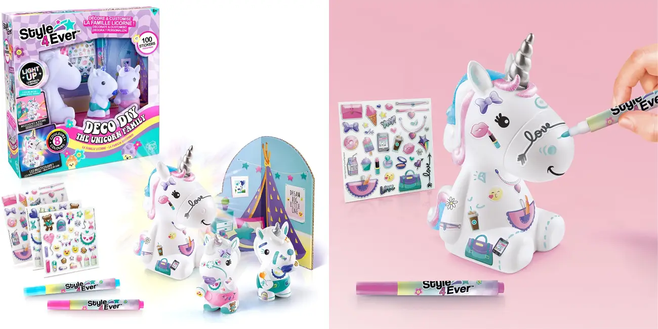 Chollo Set La Familia Unicornio Style 4 Ever para decorar por sólo 10,99€ (-45%)
