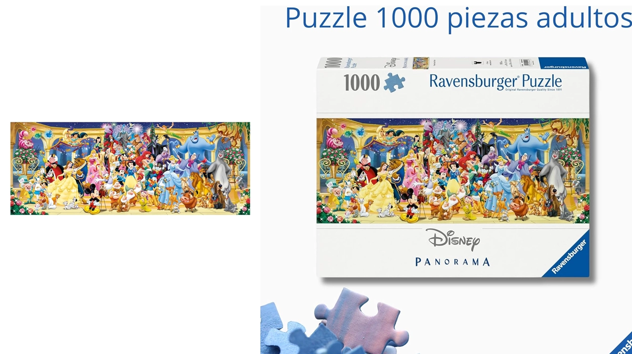 Chollo Puzle Ravensburger Disney Panorama de 1.000 piezas por sólo 12,61€ (-26%)