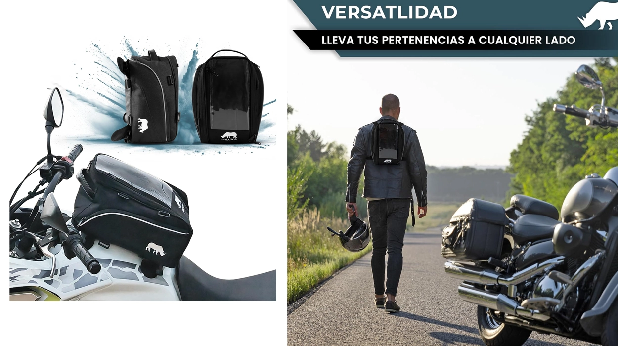 Chollo Mochila para depósito de moto Habanon con imanes y correas por sólo 19,99€ (-49%) ¡Top ventas!