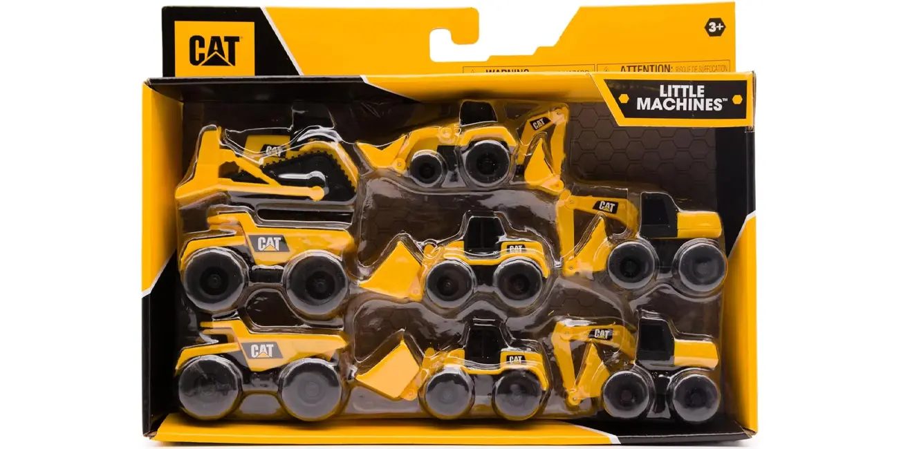 Chollo Pack de 8 mini vehículos industriales CatToys por sólo 7,14€ (-45%)