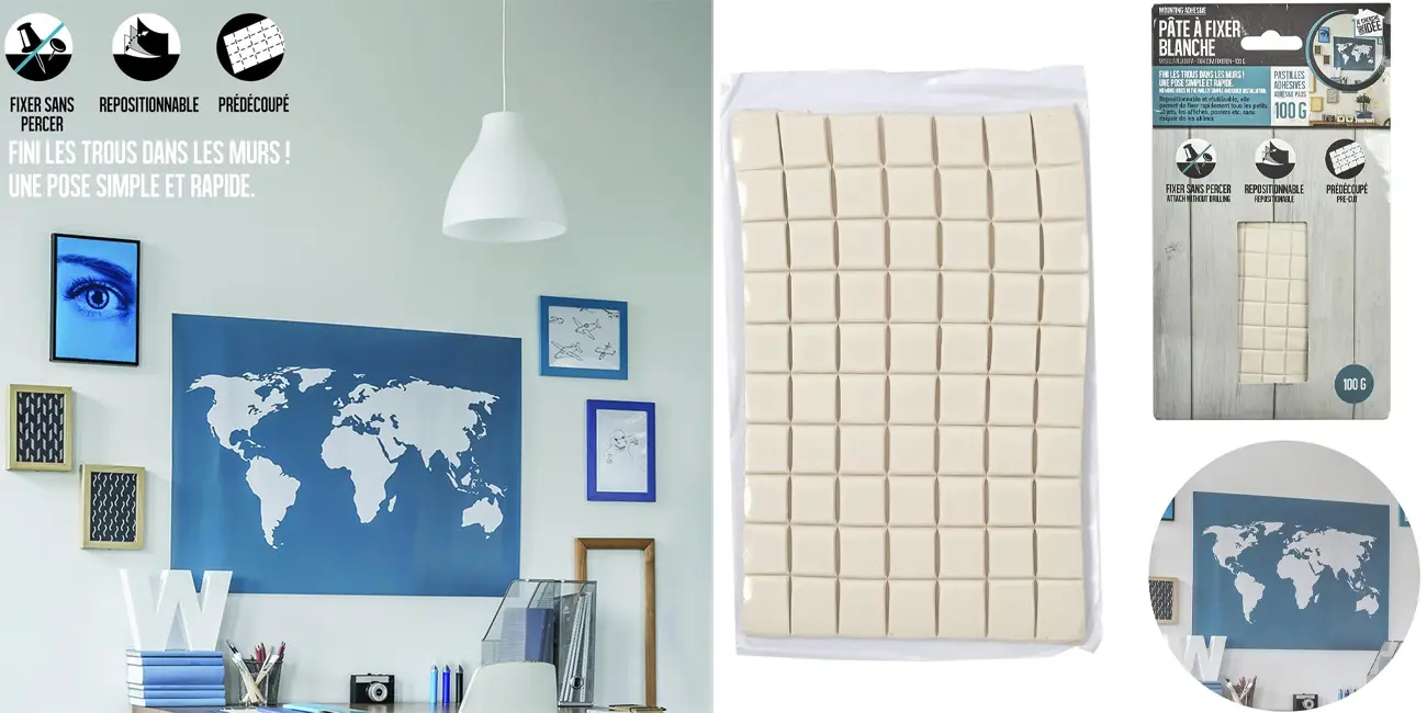 Chollo Pack de 100 cuelga cuadros adhesivo por sólo 1,72€ (80% de descuento)