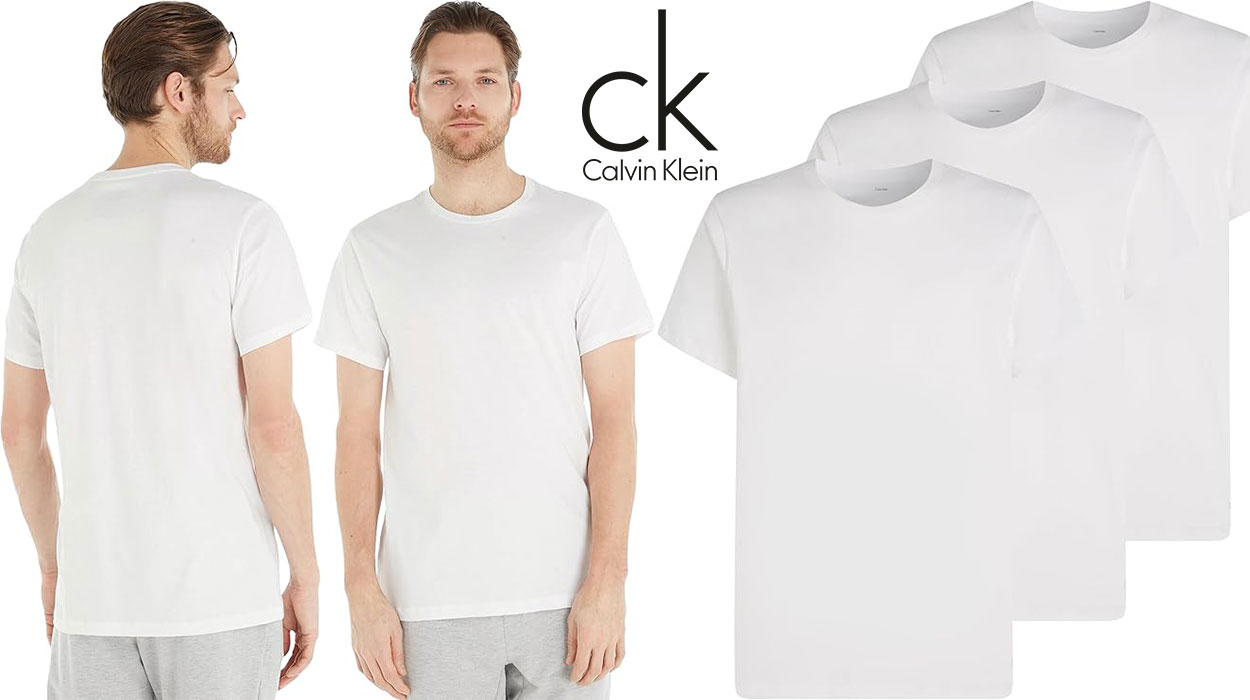 Las buscadísimas camisetas interiores blancas Calvin Klein hoy están a un precio TOP en Amazon