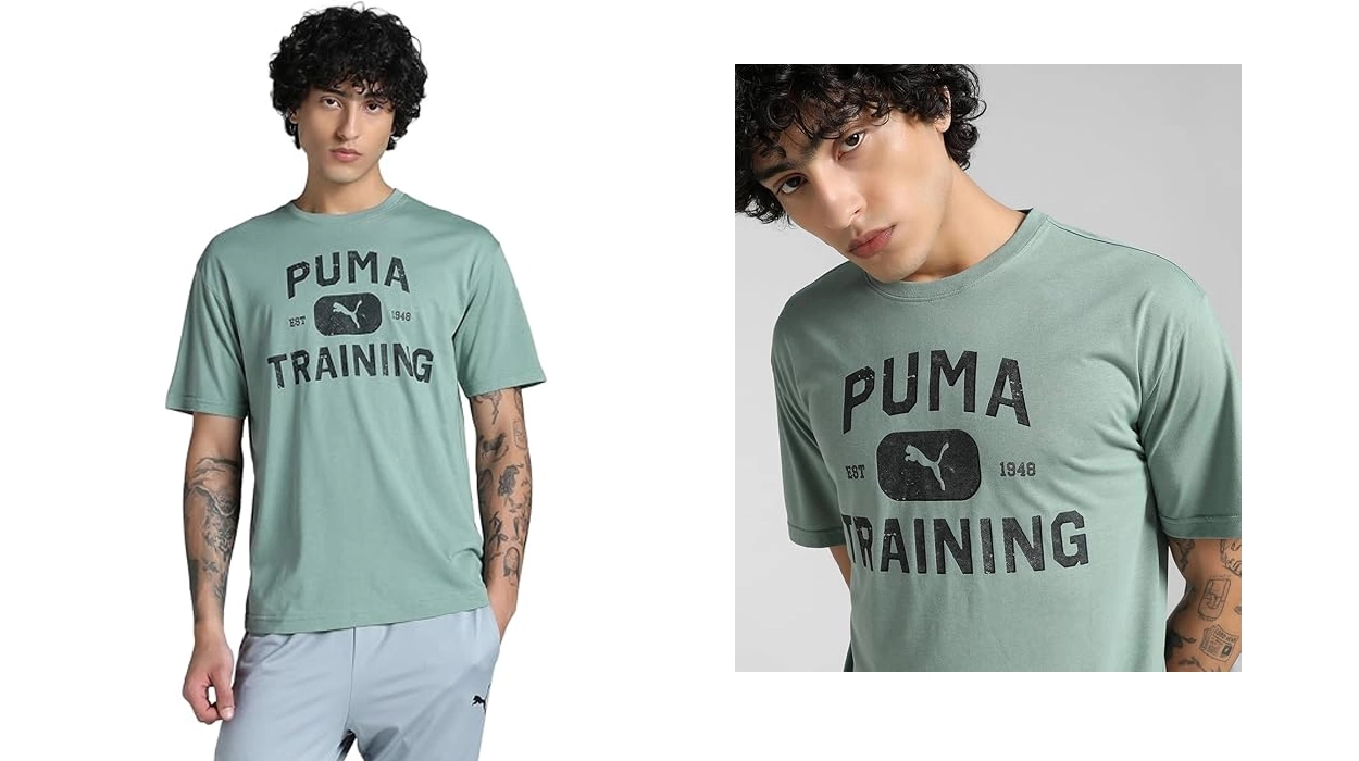 Chollo Camiseta Puma Graphics Train Logo Relaxed para hombre por sólo 9,99€ (-60%)