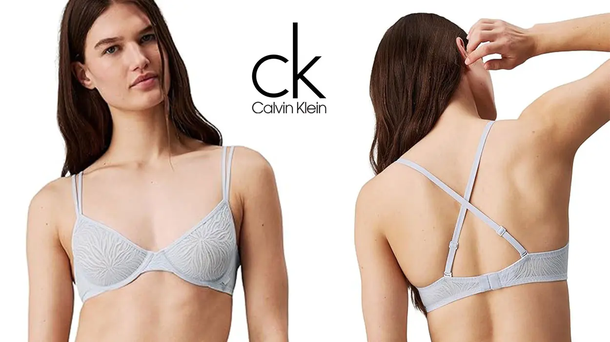 Chollo Sujetador semiescotado elástico Calvin Klein Unlined para mujer desde menos de 10€