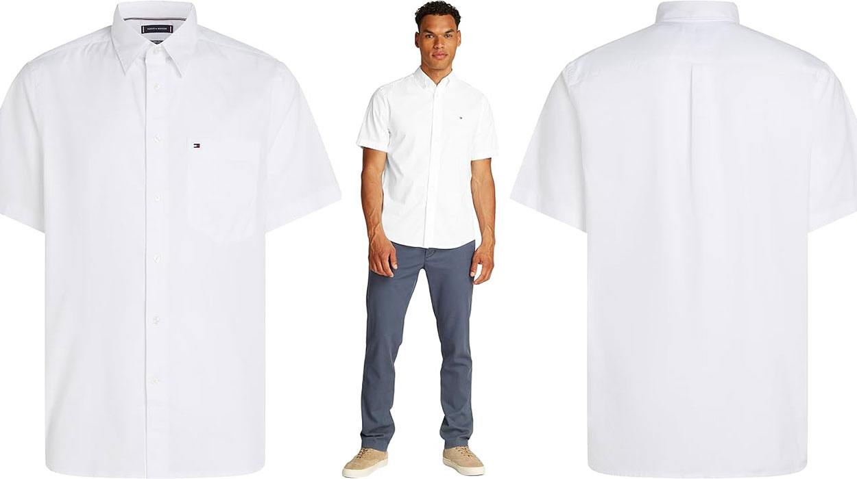 Chollo Camisa Tommy Hilfiger de manga corta para hombre por sólo 33,55€ con envío gratis (-52%)