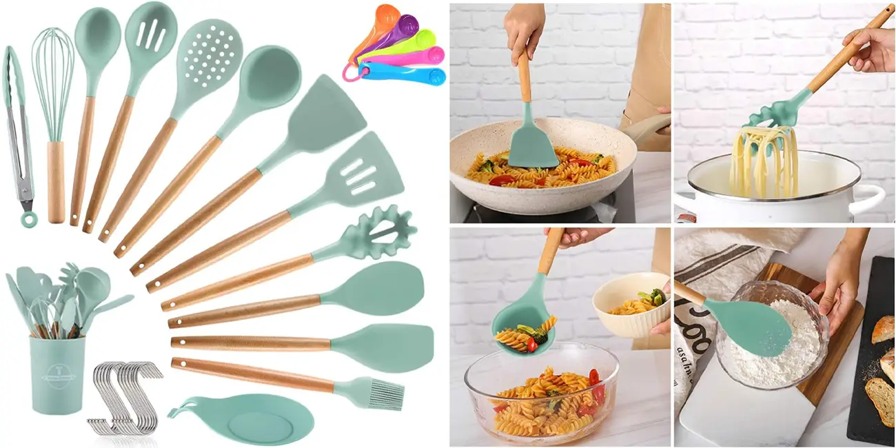 Chollo Pack de utensilios de cocina TOPSEAS de 14 piezas por sólo 12,99€ (-58%)