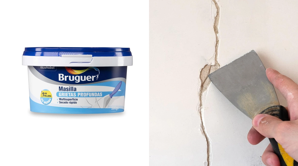 Chollo Pack x2 Masilla Bruger para grietas profundas de 500 g por sólo 7,73€ con -70% en 2ª unidad ¡3,86€ cada una!