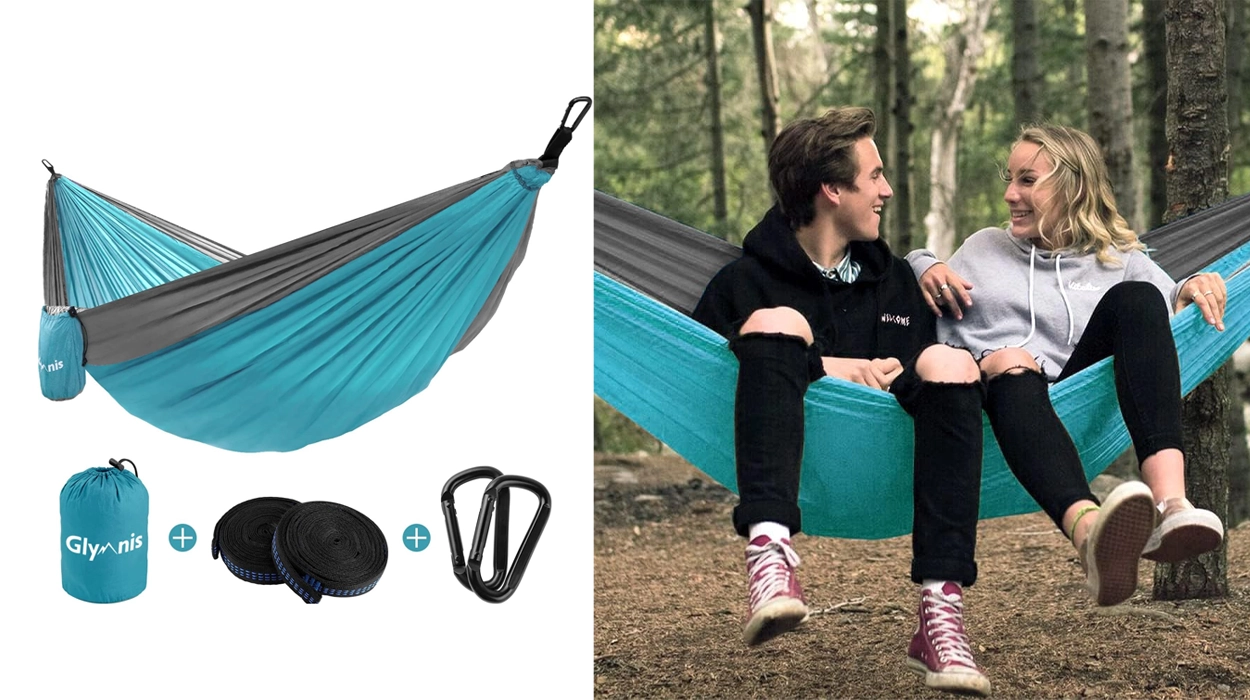 Chollo Hamaca ultraligera de nailon Glymnis de 275 x 140 cm por sólo 16,14€ (-19%) ¡Top ventas!