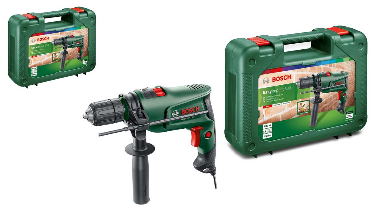 Chollo Taladro percutor Bosch EasyImpact 630 con maletín por sólo 39,99€ con envío gratis (-43%) ¡TOP VENTAS!