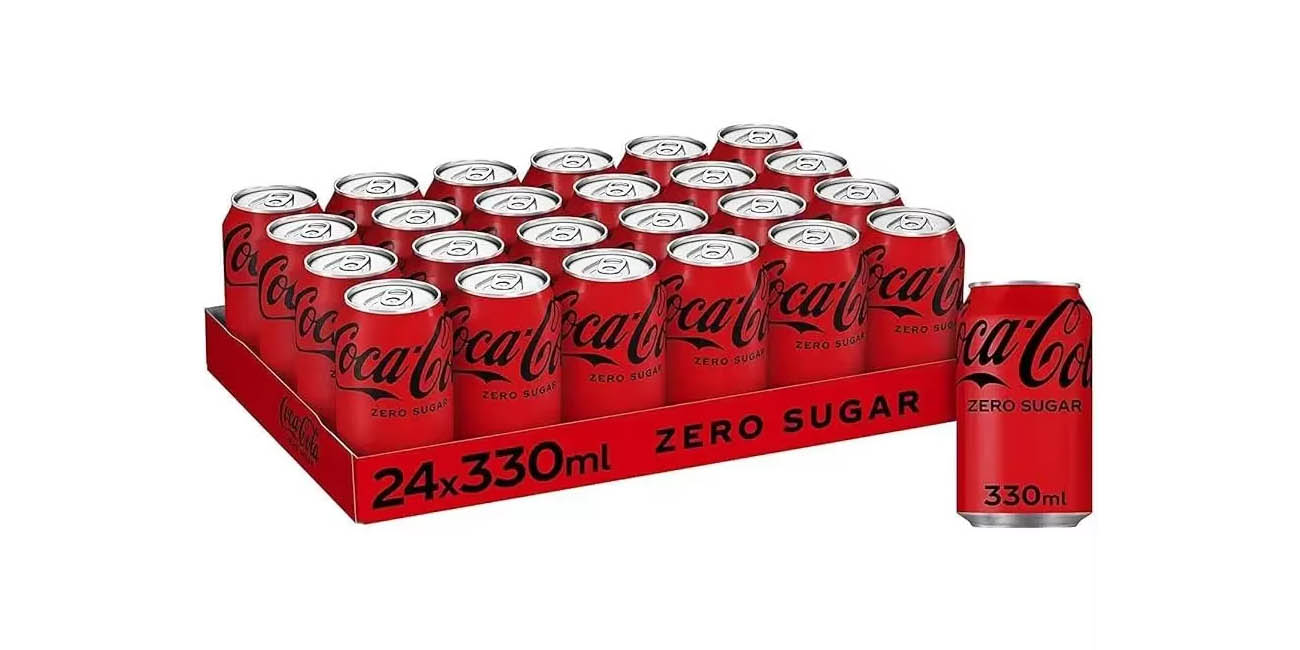 Chollo Pack x24 latas de Coca-Cola Original o Zero de 33 cl por sólo 12,12€ con cupón y envío gratis ¡0,51€ la lata!