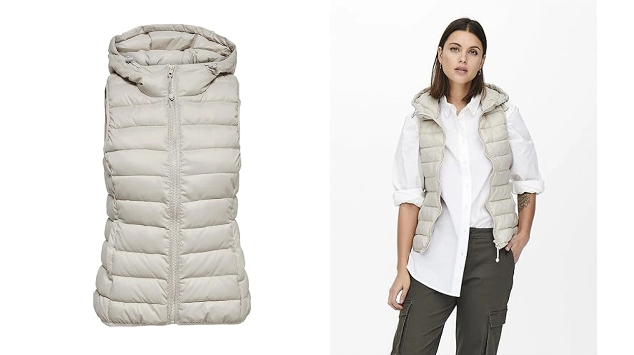 Aprovecha el super precio de estos chalecos acolchados Only con capucha para ir comodísima y bien abrigada ¡45% de descuento!