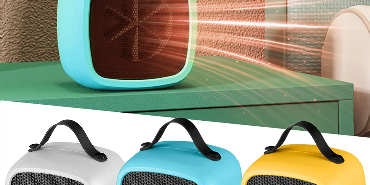 Chollo Mini calefactor cerámico portátil de 500W por sólo 6,82€ (-58%)