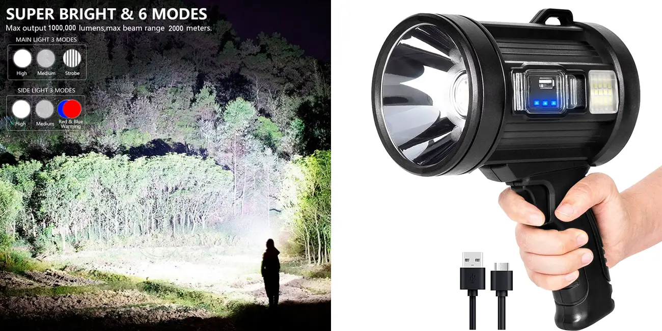 ¡Cuidado que deslumbra! Este foco solar recargable tiene una potencia y un precio de locos