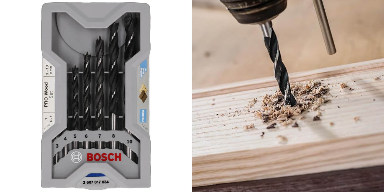 Chollo Juego de 7 brocas para madera Bosch por sólo 4,99€ (41% de descuento)