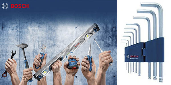 Chollo Juego de llaves allen hexagonales Bosch Professional por sólo 14,99€ (-38%) ¡Top ventas!