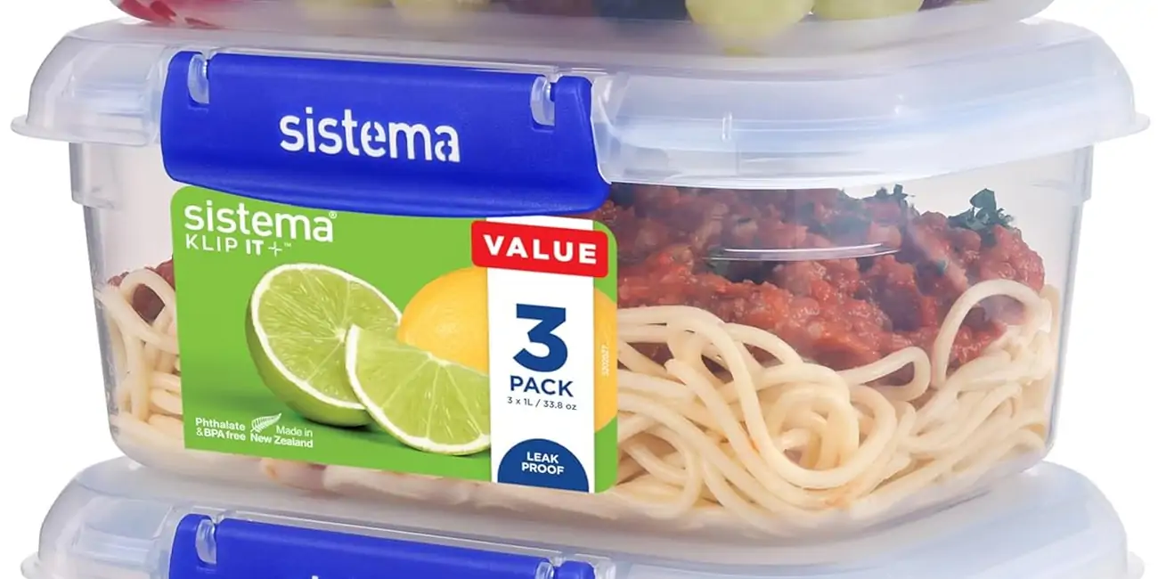 Chollo Pack x3 recipientes Sistema Klip It Plus de 1 litro por sólo 6,60€ (56% de descuento)