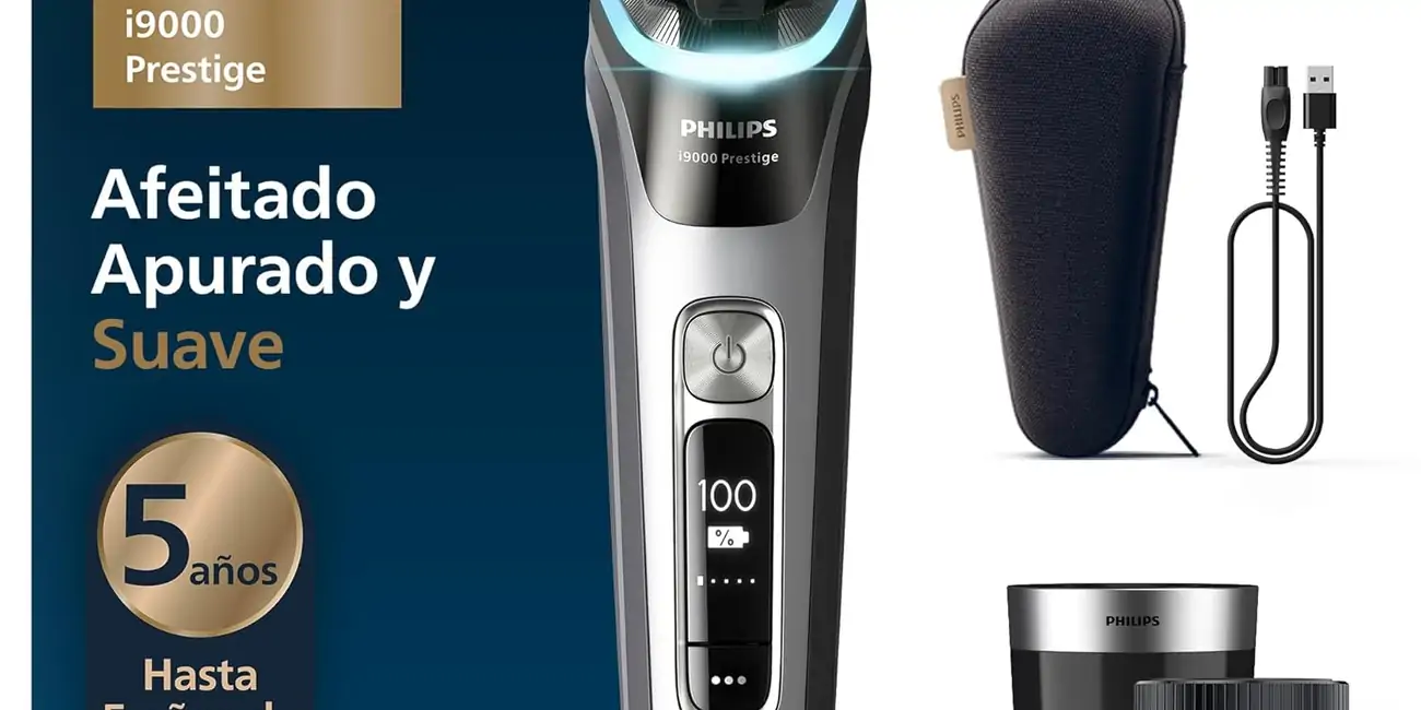 Chollo Afeitadora eléctrica Philips i9000 Prestige XP9205 por sólo 279,99€ con envío gratis (30% de descuento)
