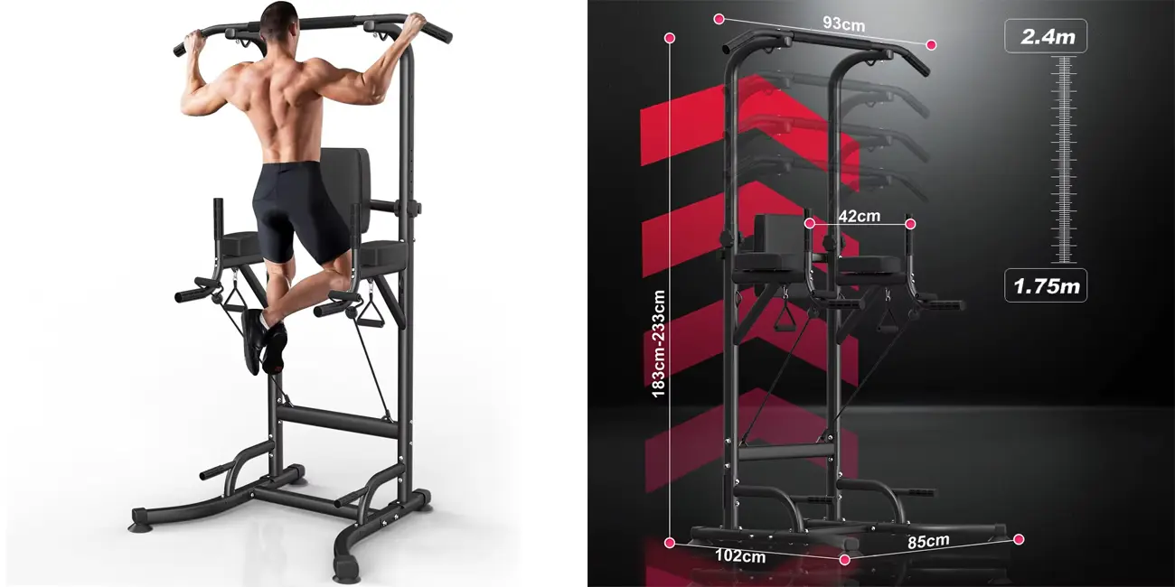 Chollo Bara de dominadas multifunción para hacer deporte en casa por sólo 88,61€ con envío gratis (-73%)