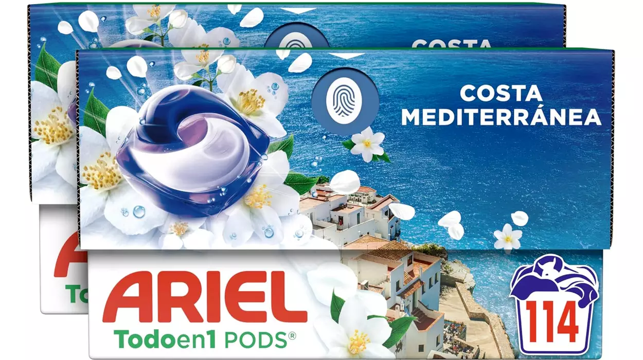 Consigue las nuevas Ariel PODS Costa Mediterránea con un descuento brutal en Amazon (-41%) ¡Sólo 0,25€ el lavado! ¡Corre!