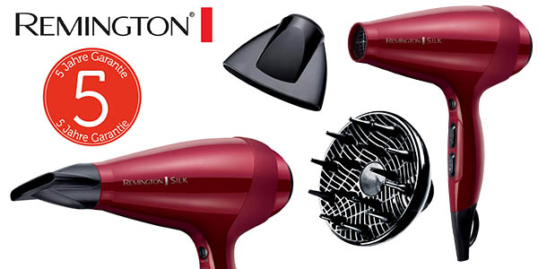 Chollo Secador profesional Remington AC Silk con tecnología iónica por solo 29€ con envío gratis (-50%)