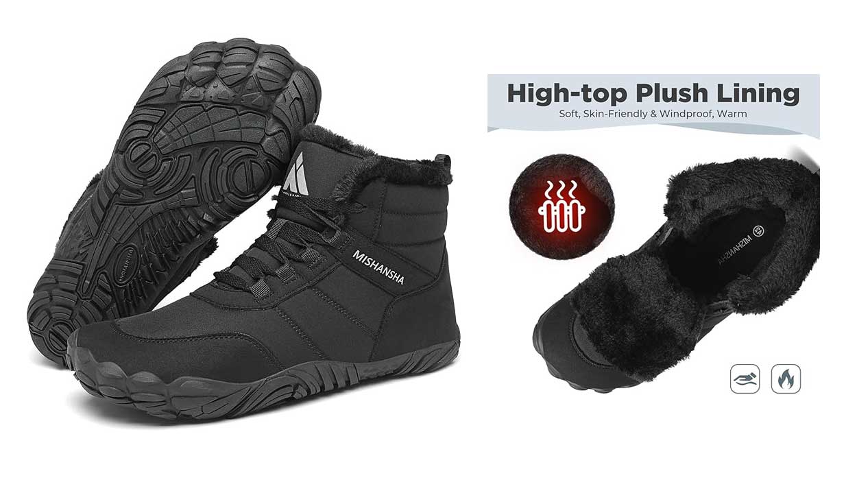 Cómodas, calentitas y súper baratas: Estas botas de invierno Mishansha con puntera ancha tienen un 54% de descuento en Amazon