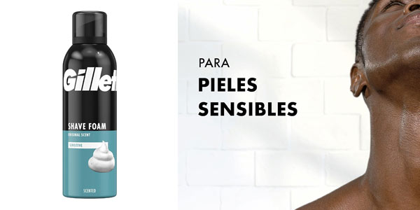 Chollo 2x Espuma de afeitar Gillette Classic de 200 ml por sólo 3,30€ con descuento automático (-45%) ¡1,65€ cada uno!