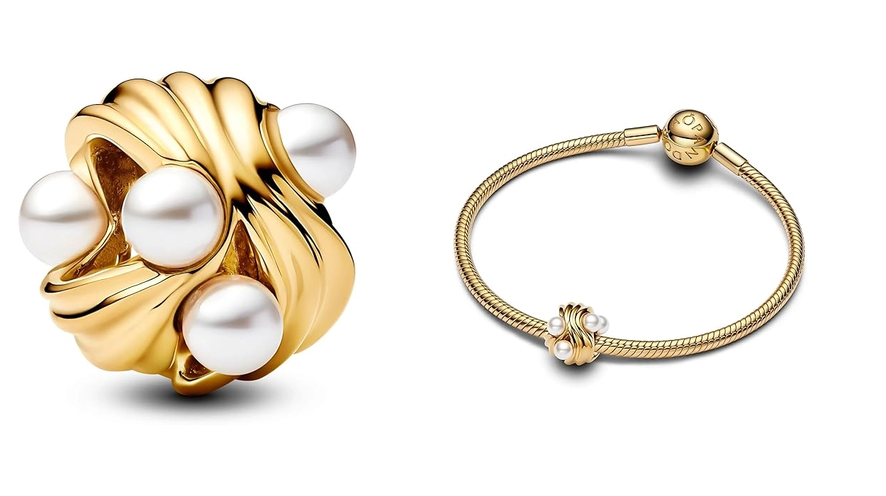 Acierta con este charm Pandora Moments de plata de ley chapado en oro de 14 kt que hoy está rebajado en Amazon con un 50% de descuento ¡Se agotará rápido!