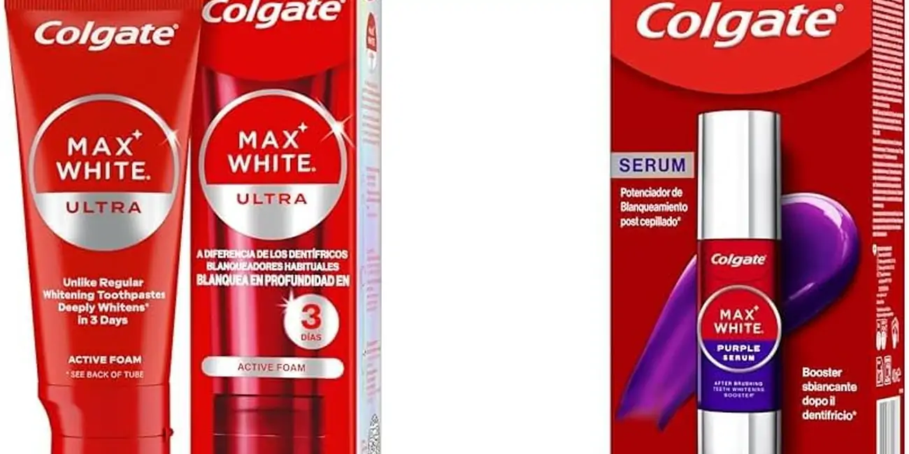 Este pack con sérum blanqueador Instantantáneo y pasta de dientes blanqueadora Colgate Max White te ayuda con tu sonrisa por un precio muy asequible