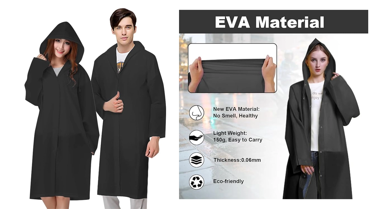 Este pack de 2 chubasqueros plegables te protegerá de chaparrones inoportunos y hoy cuesta menos de 9 euretes (en varios colores)