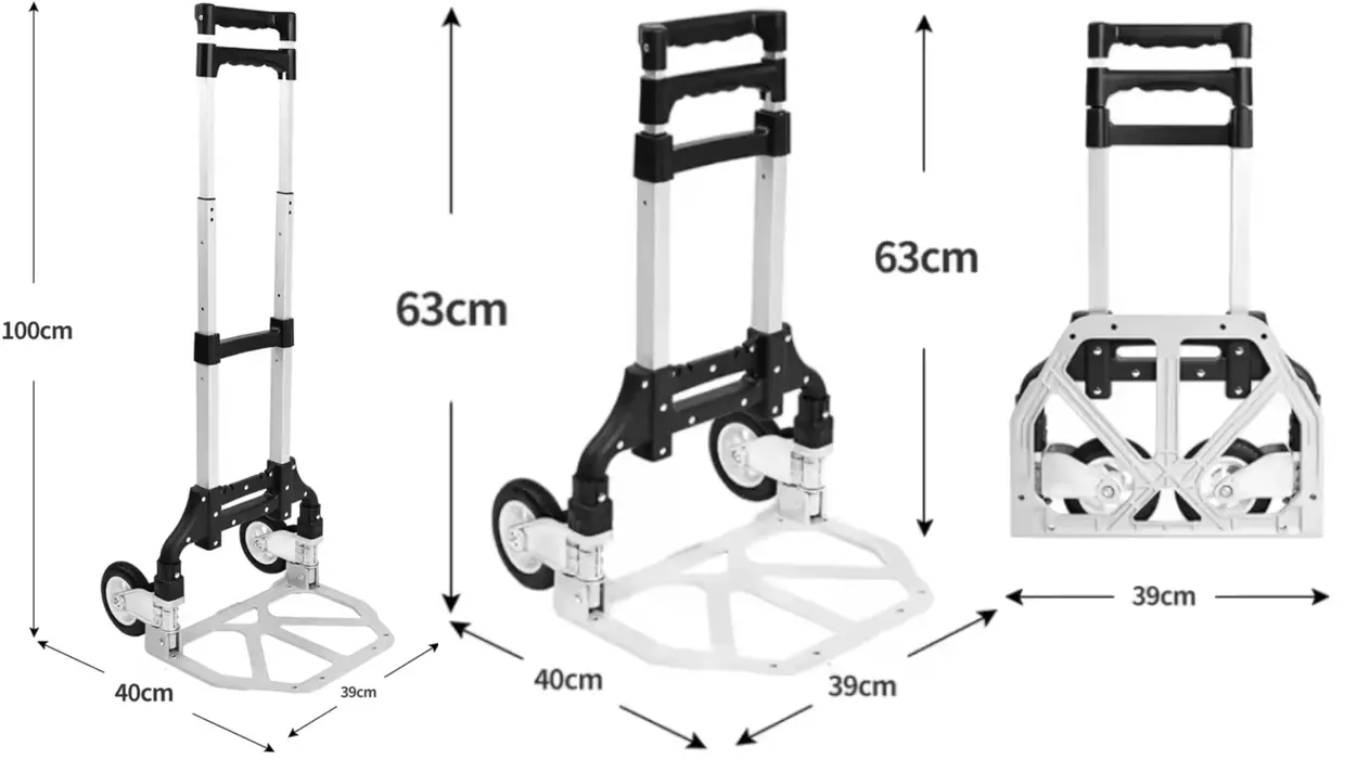 Chollo Carretilla plegable de transporte hasta 72 kg por sólo 18,66€ con cupón y envío gratis (-63%)
